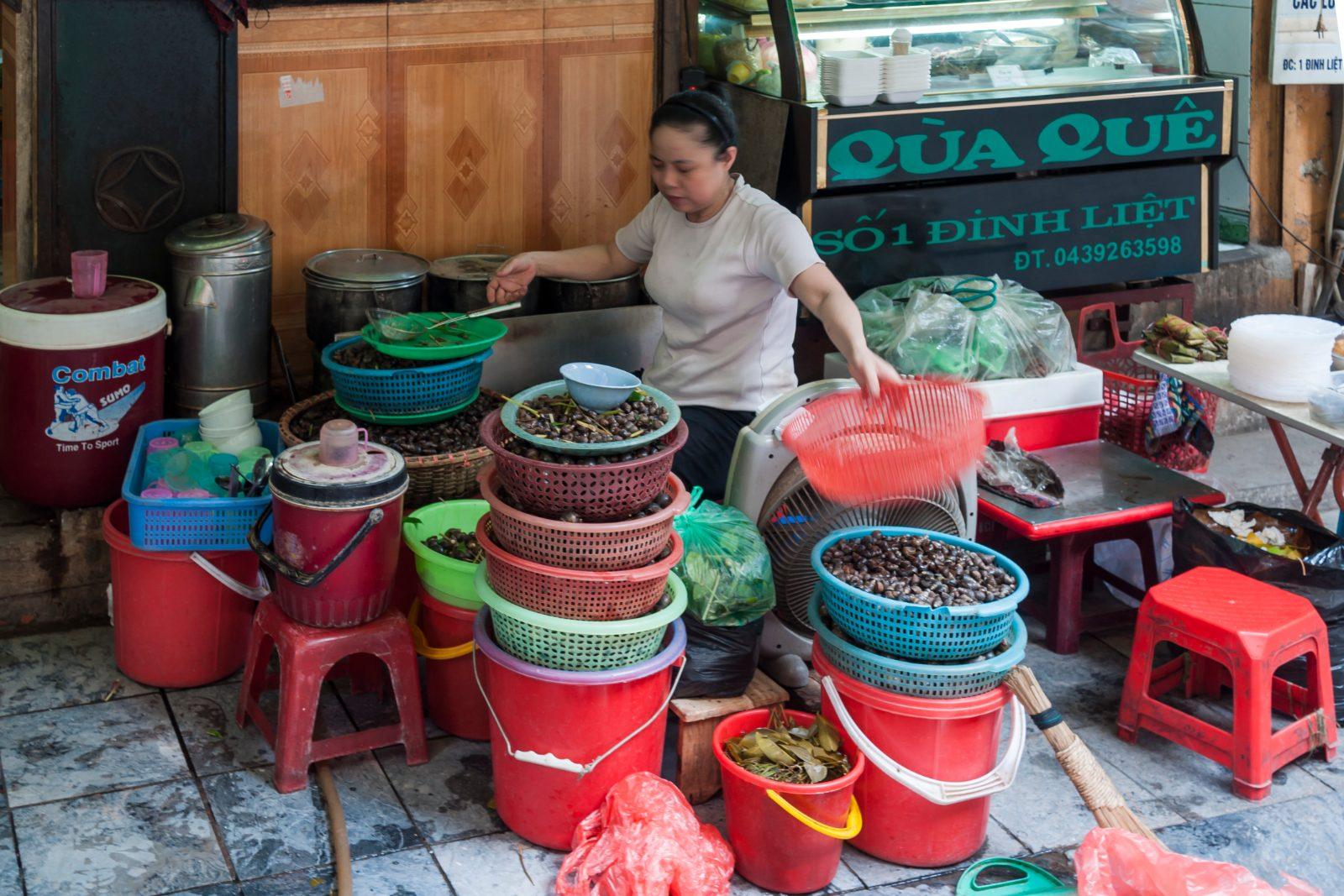 Street food vendor in Hanoi
