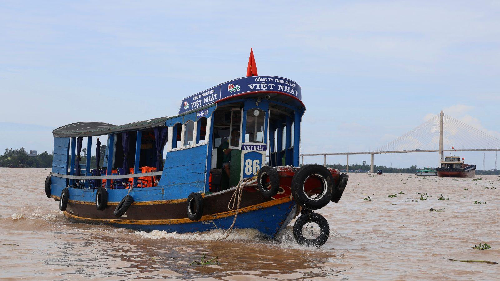 Boat on the Mekong Delta near My Tho