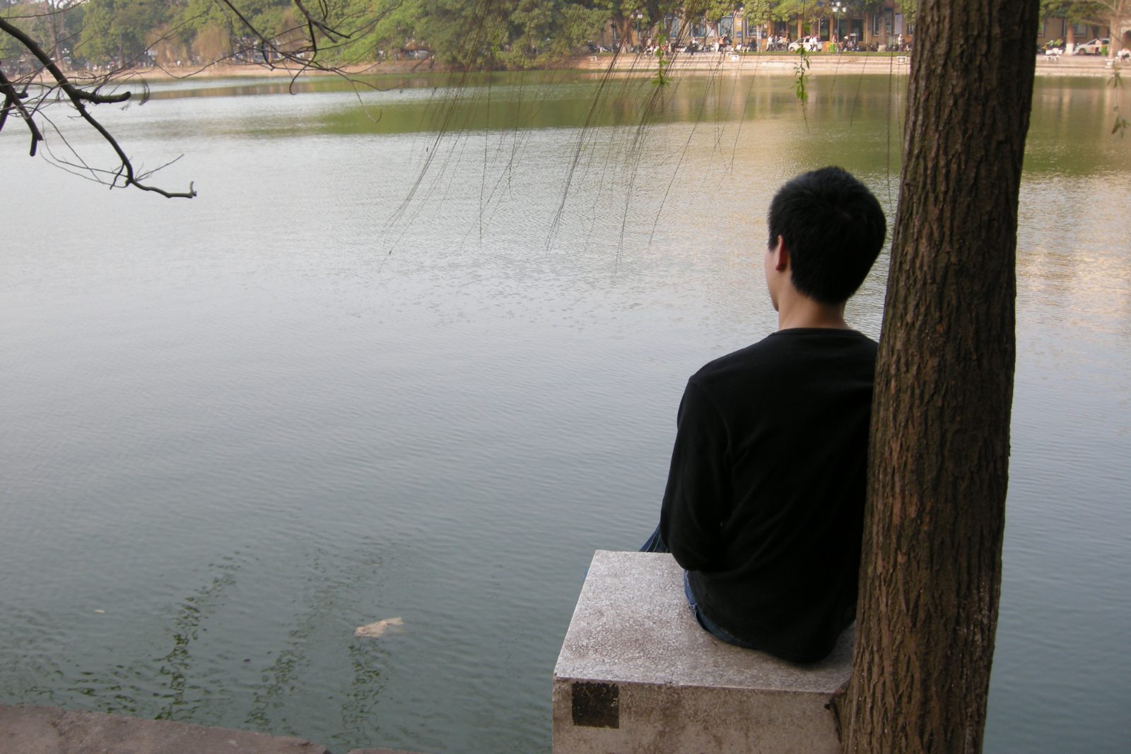 Hoan Kiem Lake in central Hanoi, Vietnam