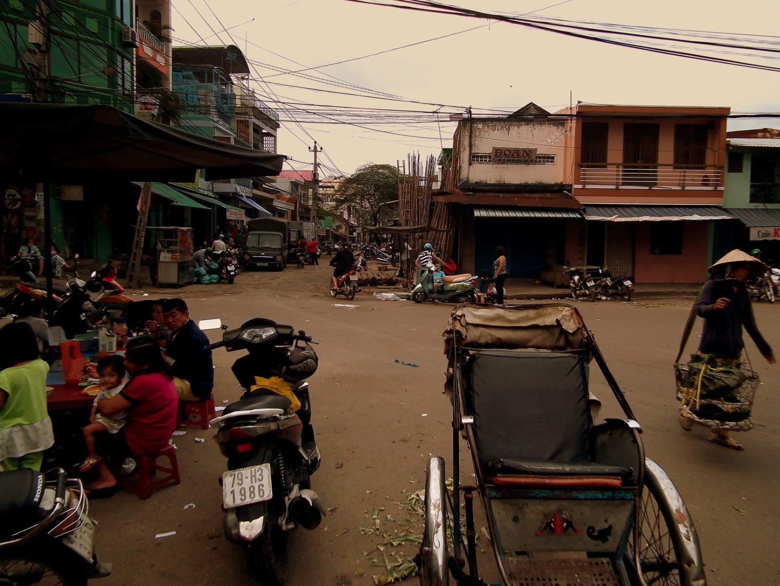 Cho Dam market in Nha Trang, a local market for fresh food and seafood