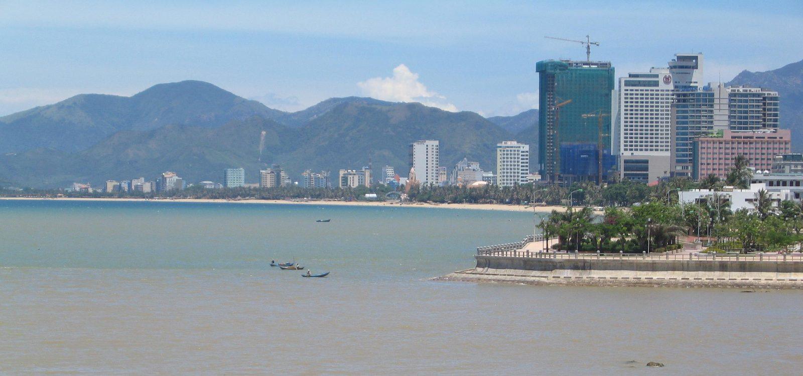 The skyline of Nha Trang, Vietnam