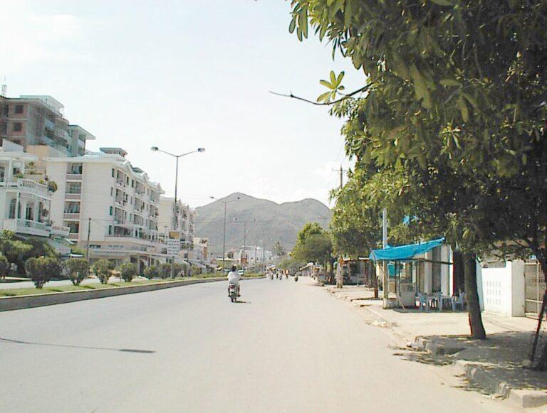 The Tran Phu beachfront strip in Nha Trang