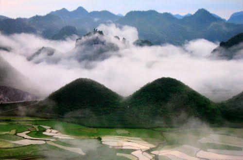 Mountain landscape in Ha Giang Province, northern Vietnam