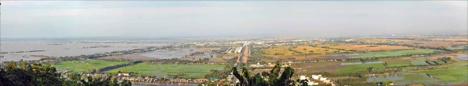 Riverside life on the water near Chau Doc, Vietnam