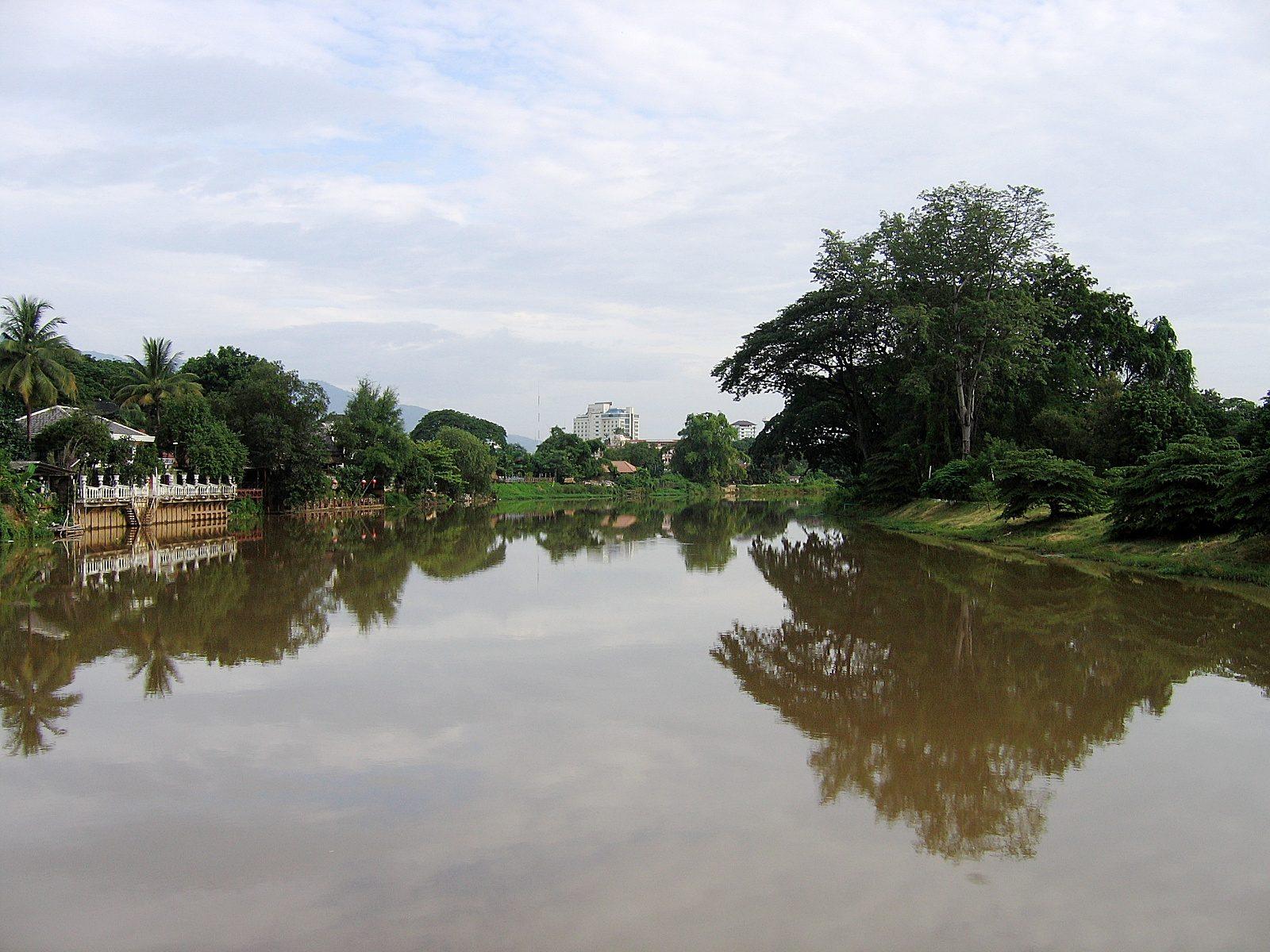 The Ping River running through Chiang Mai