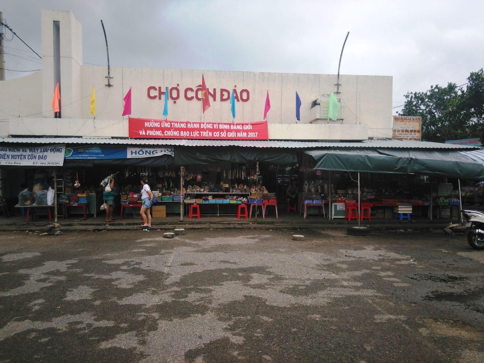 Local market in Con Son town, Con Dao, Vietnam