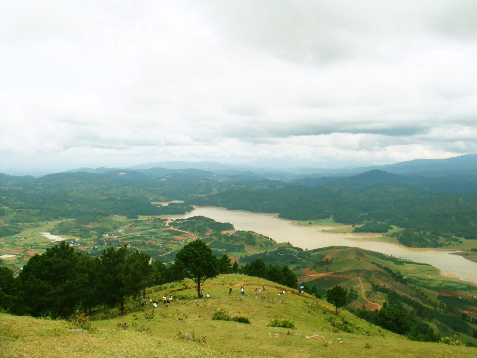 View of Langbiang Mountain near Da Lat, Vietnam