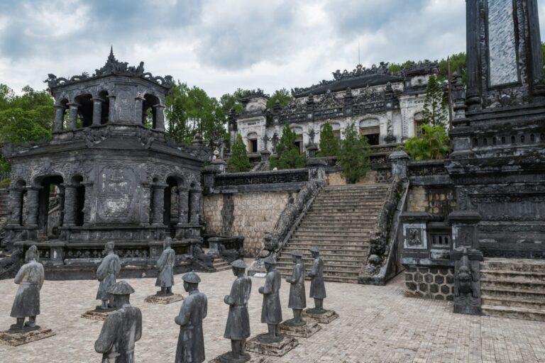 The ornate Khai Dinh royal tomb near Hue, Vietnam