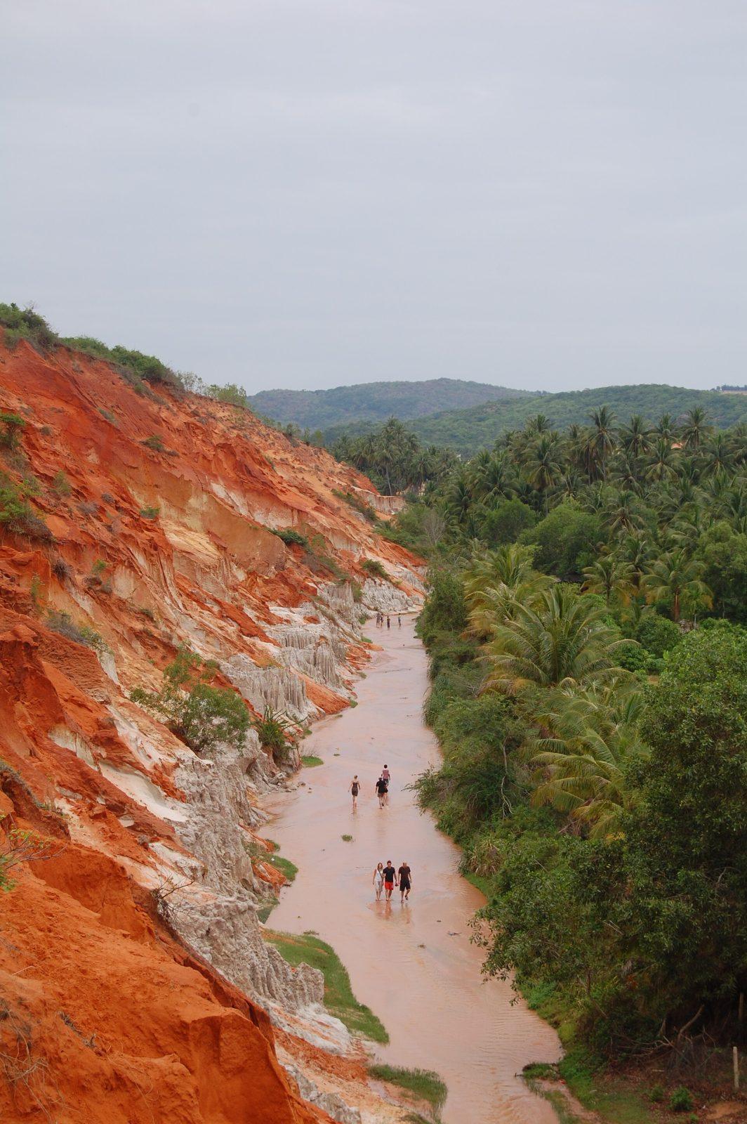 Walking through Fairy Stream near Mui Ne