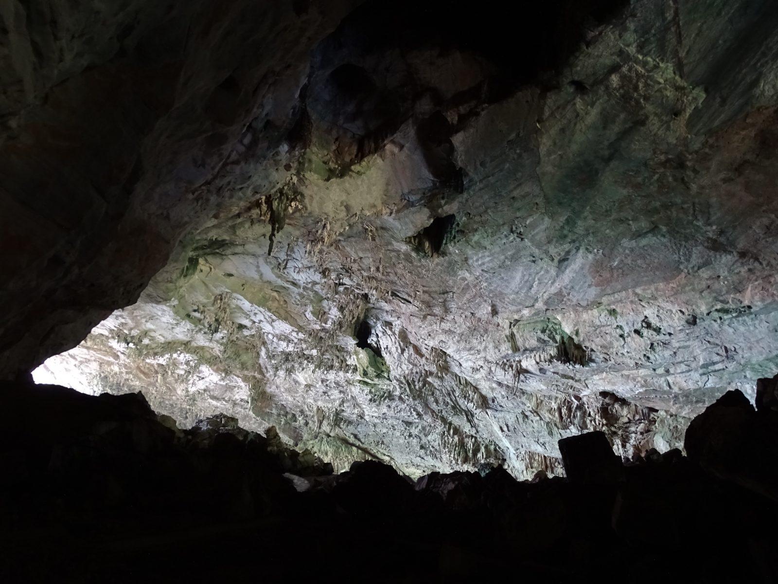 Stalactite and stalagmite formations inside Puong Cave, Ba Be National Park
