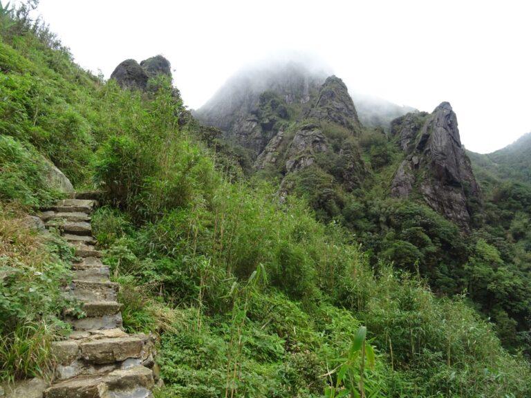 The Hoang Lien Son mountain range surrounding Sapa, Vietnam