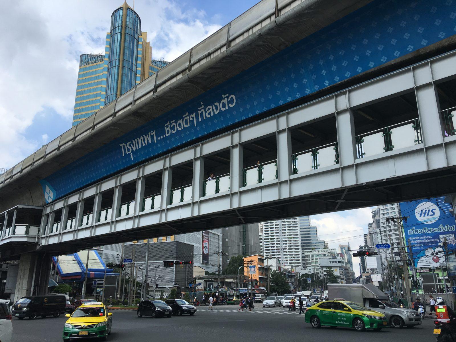 Sukhumvit Road, a major tourist and business district in Bangkok