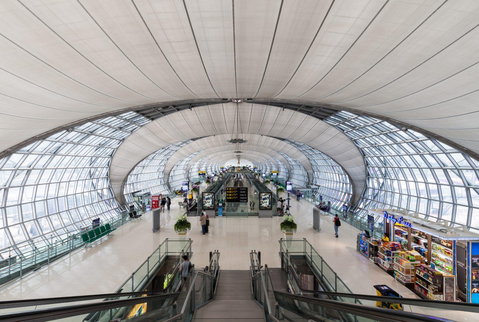 Terminal interior at Suvarnabhumi Airport, Bangkok
