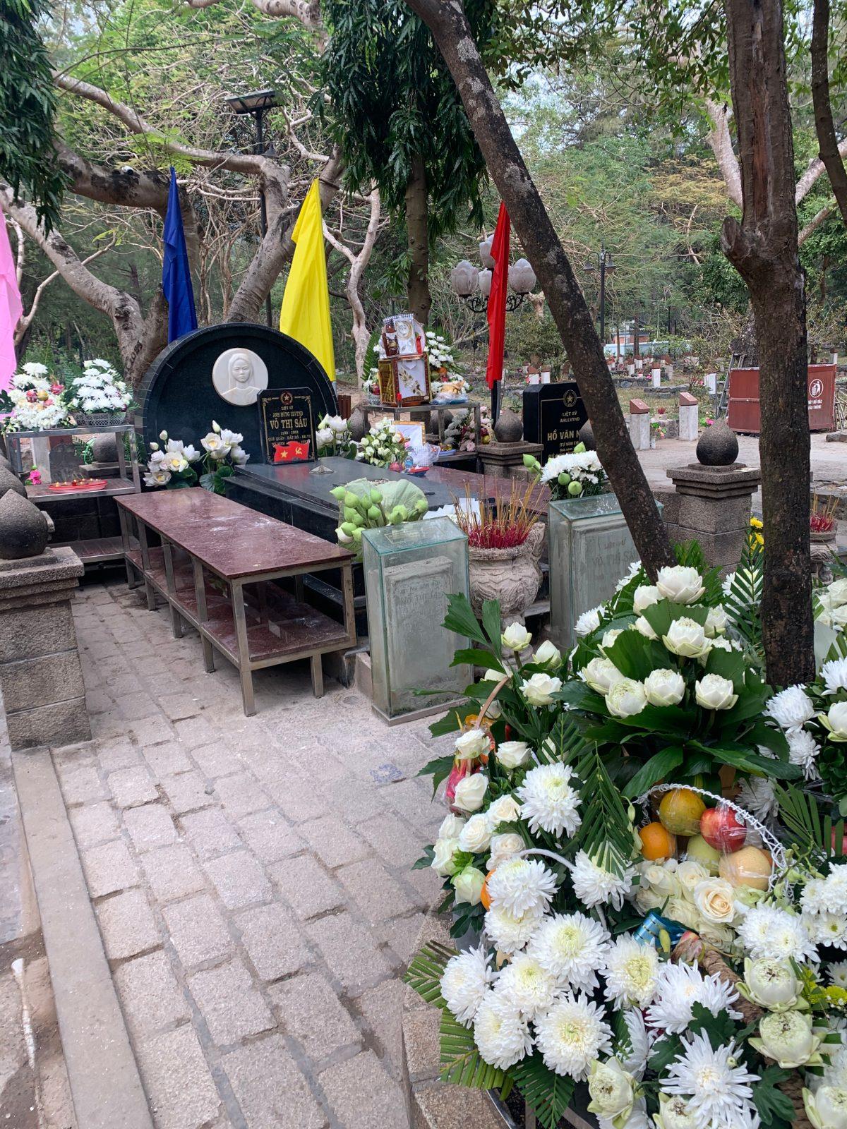 Grave of Vo Thi Sau at Hang Duong Cemetery in Con Dao, Vietnam