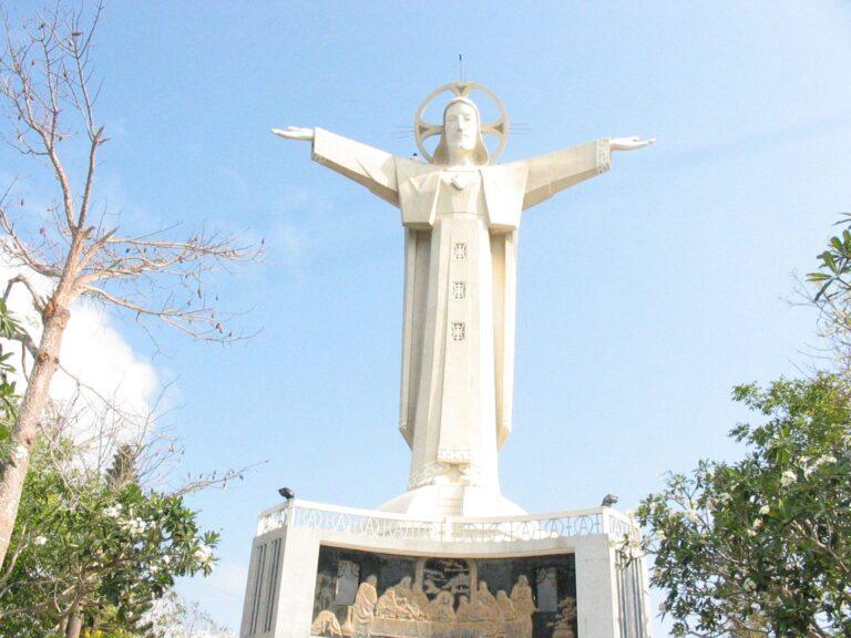 The Christ the King statue on Small Mountain in Vung Tau, Vietnam