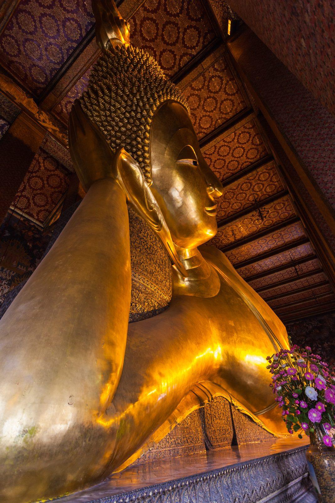 Wat Pho temple complex in Bangkok, home of the Reclining Buddha