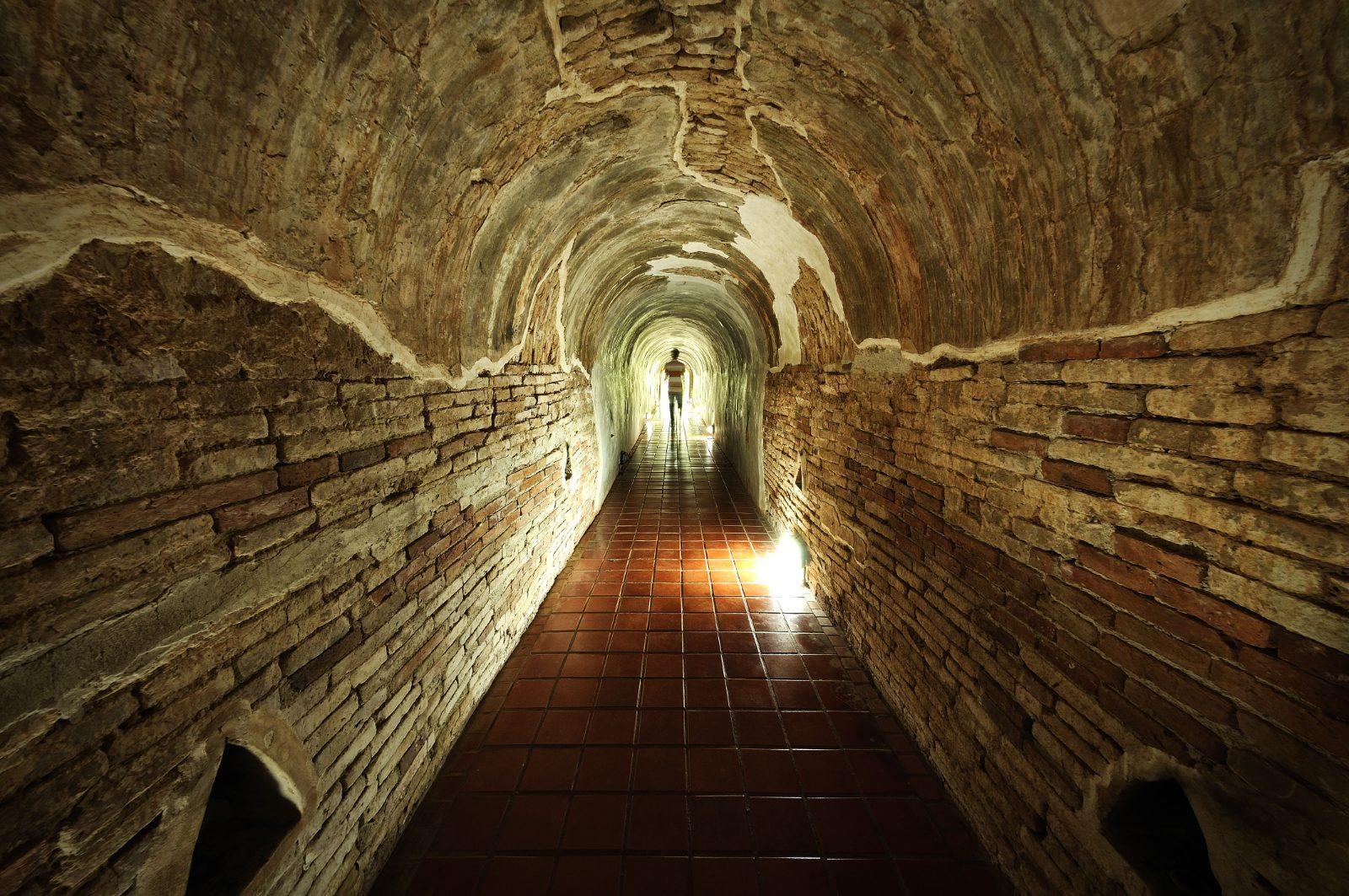 The ancient tunnels of Wat Umong in Chiang Mai