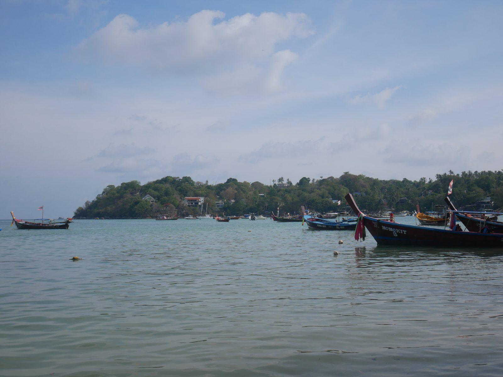 Traditional longtail fishing boats at Rawai Beach, Phuket